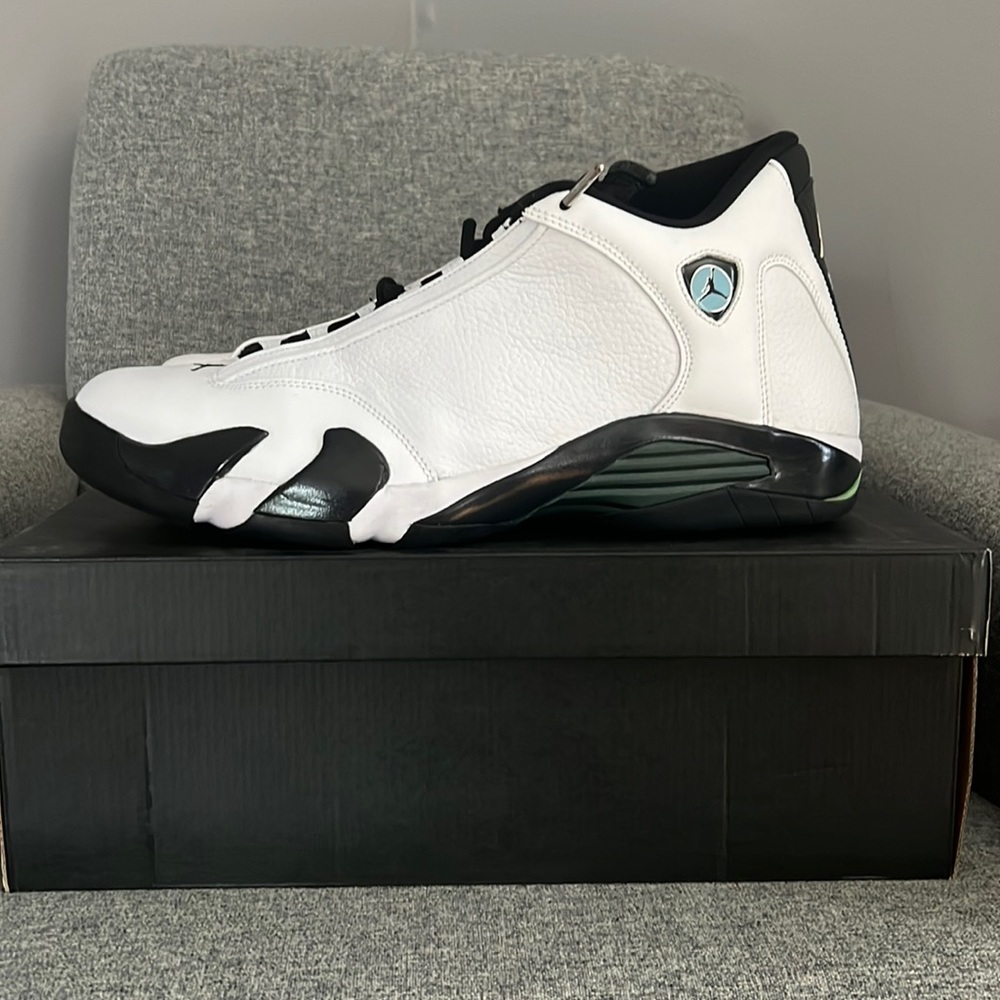 Jordan 14 Retro Oxidized Green size 16